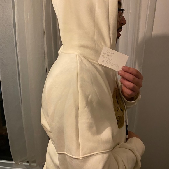 Hoodies Palm Angels Cream White - Picture 2 of 3